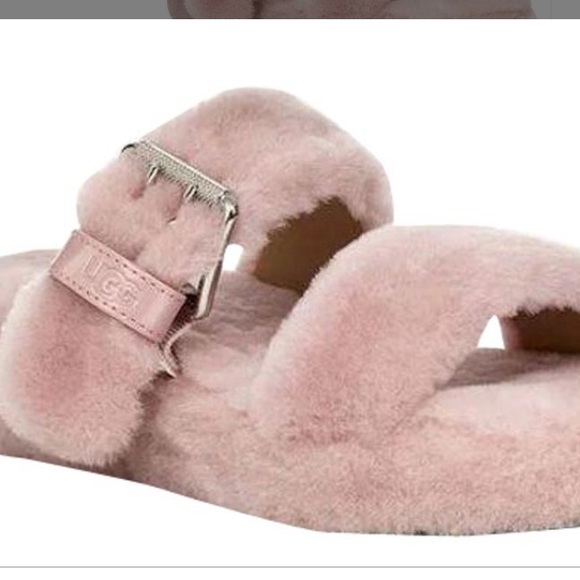 Women’s UGG FUZZ YEAH PINK CRYSTAL SLIP ONS #6 NO OFFERS - Picture 8 of 8